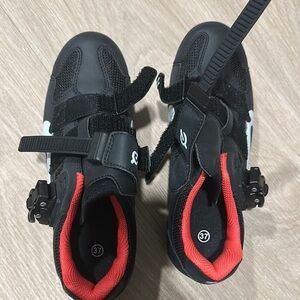Kids Black Cycling Shoes